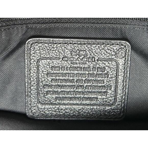 Coach Mercer 30 Bag with Bandana Rivets Black Pebbled Leather Crossbody Strap - Picture 10 of 15